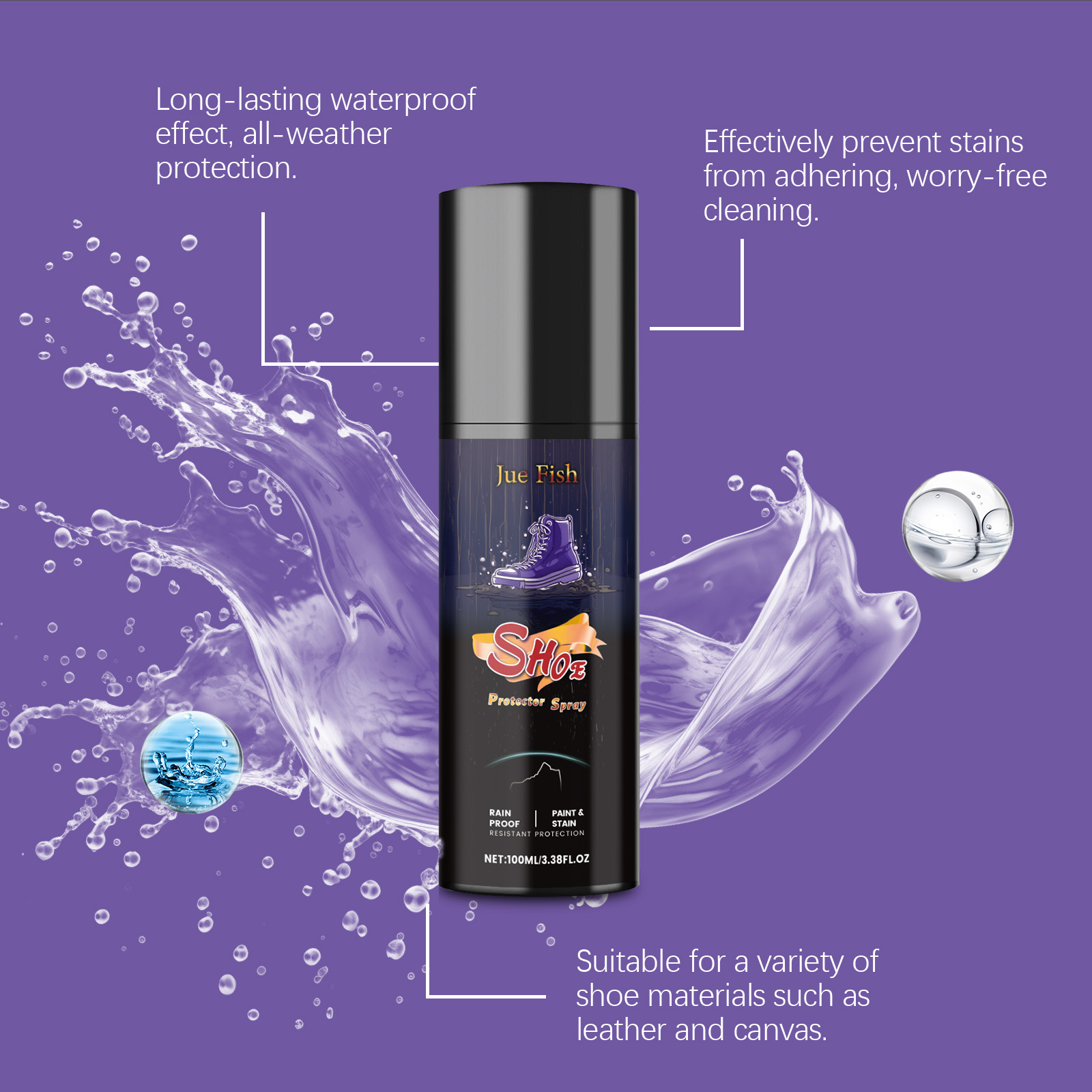 100ML 신발 보호 스프레이 먼지 제거 지속적인 방수 - Waterproof Spray Shoe 리뷰 및 가격