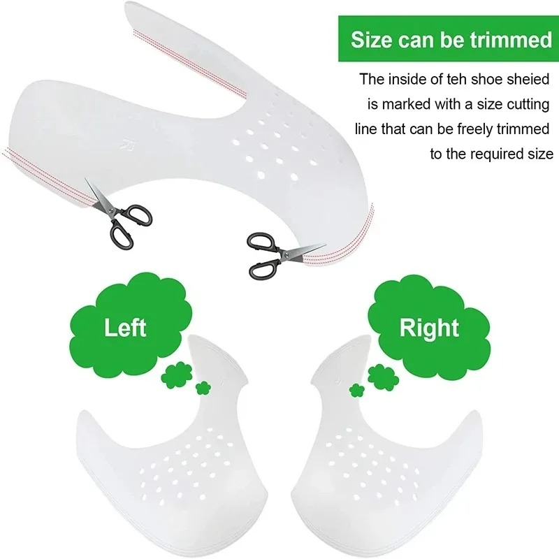 1 쌍 주름 방지 신발 안티 주름 굽힘 균열 발가락 캡 - Crease Protector Toe 리뷰 및 가격