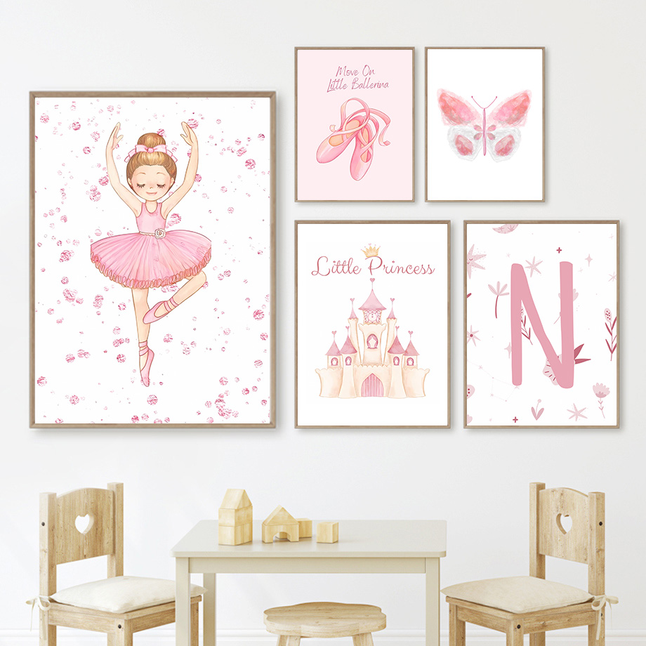 프레임리스 핑크 사용자 정의 이름 포스터 및 인쇄 발레 - Waterproof Spray Shoe 리뷰 및 가격