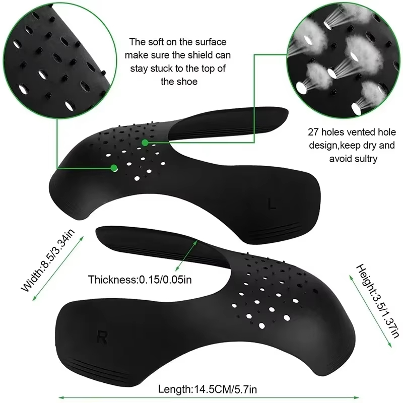 스니커즈 토캡용 구김 방지 신발 보호대, 주름 방지 지 - Crease Protector Toe 리뷰 및 가격
