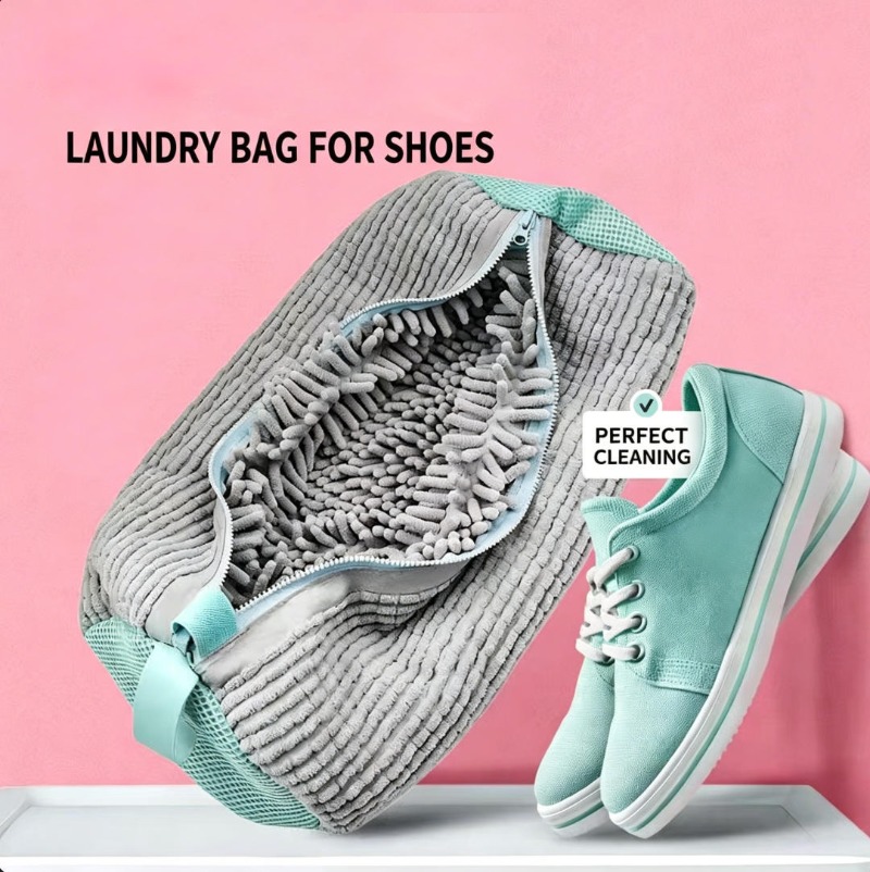 새로운 셔닐 소재 신발 세탁망, 재사용 가능한 운동화  - Sneaker Care Laundry 리뷰 및 가격